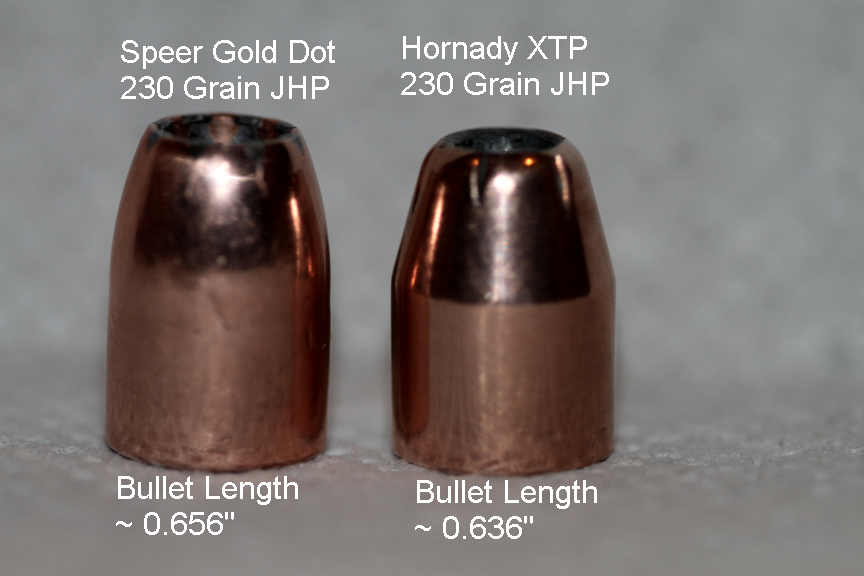 Speer Hornady 45 ACP